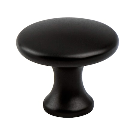 Berenson Contemporary Advantage Five Matte Black Narrow Round Knob 9431-1055-P